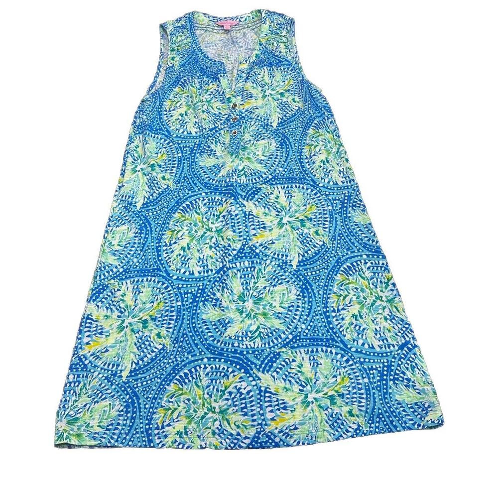 Lilly Pulitzer Sleeveless Essie Dress V Neck Cotton Modal Size Small #20918 EUC